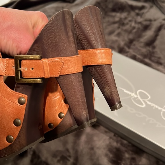 Jessica Simpson leather heeled mule - Picture 4 of 6